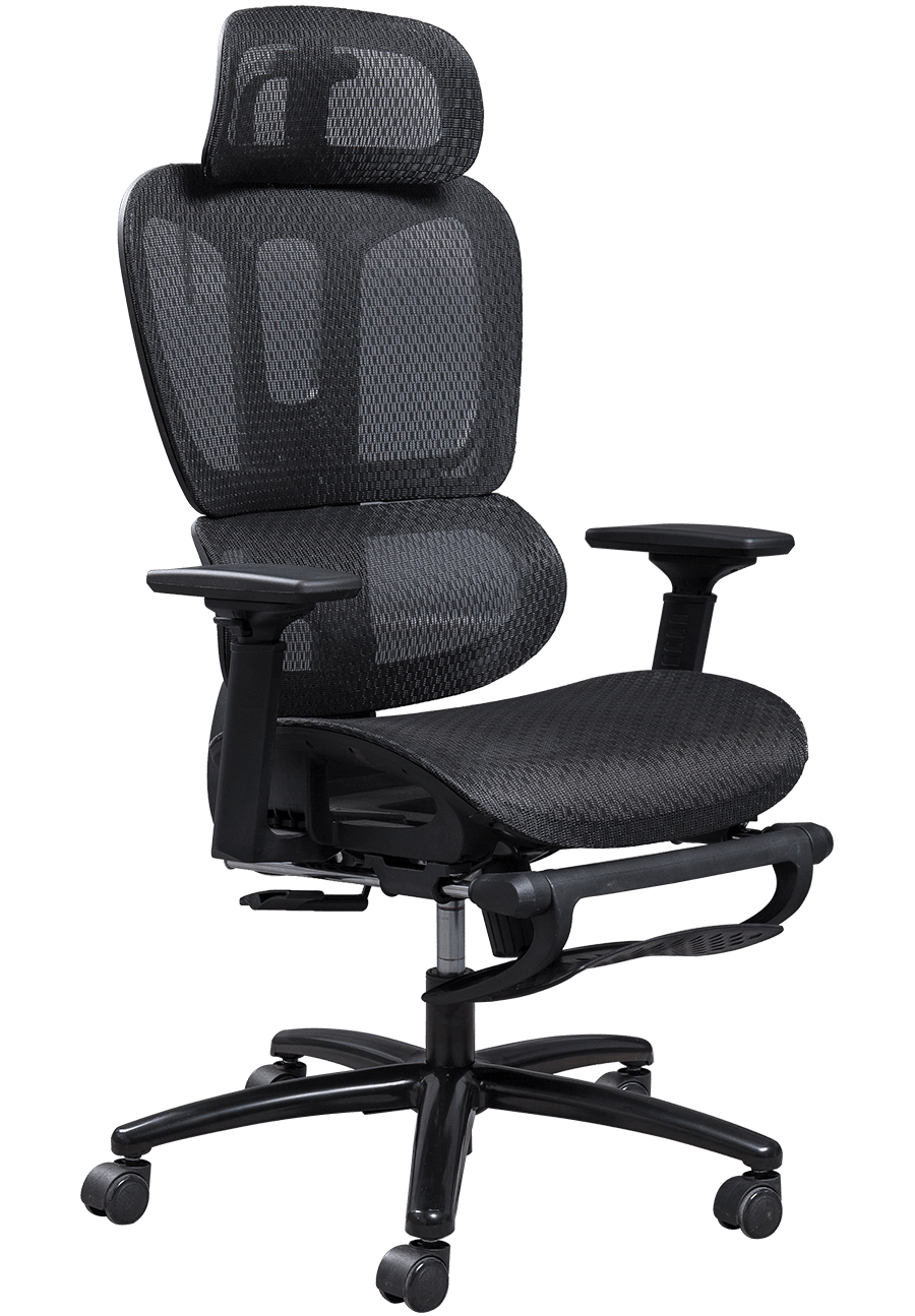 Ergonomic Mesh Office Chair Plastic Frame Classic Design Mesh Chair Adjustable Headrest Office Chair With Footrest details