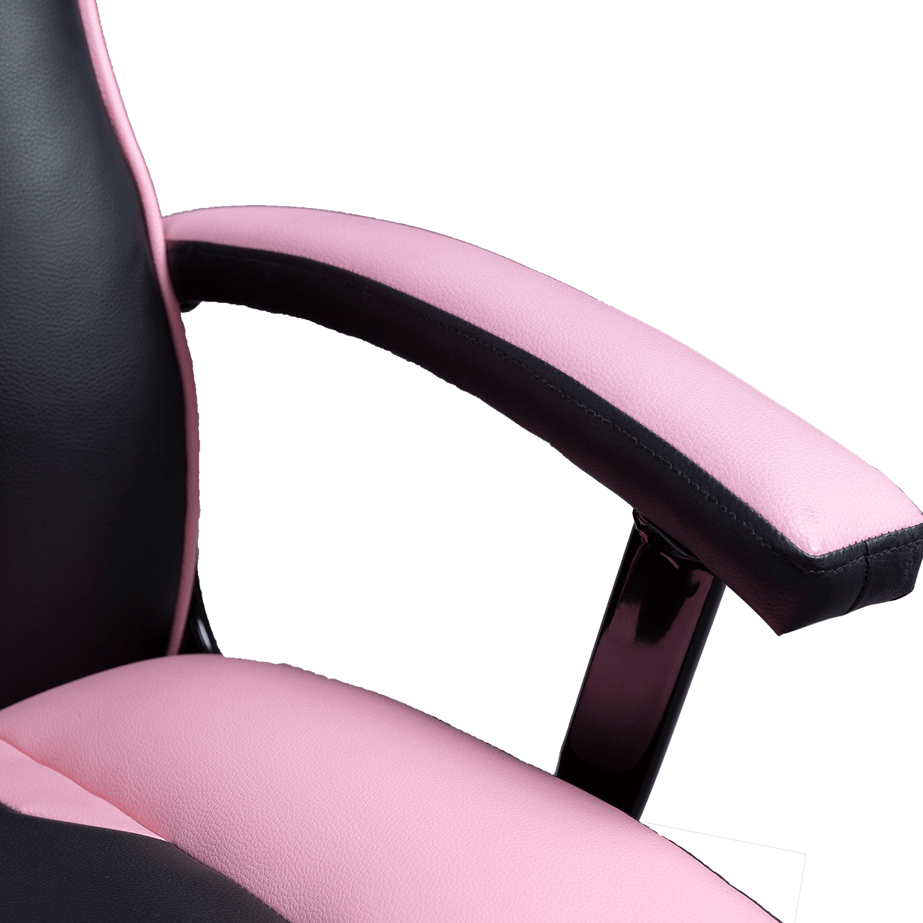 Black Pink Synthetic Leather Women Children Computer Chair Adjustable Height Backrest Gaming Chair details