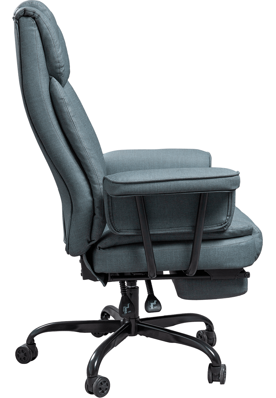 Unique Comfortable Technology Fabric Chair  Full Armrest Recliner Boss Executive Chair With Footrest details