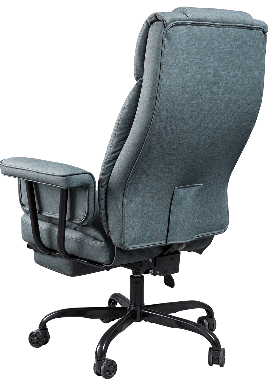 Unique Comfortable Technology Fabric Chair  Full Armrest Recliner Boss Executive Chair With Footrest details