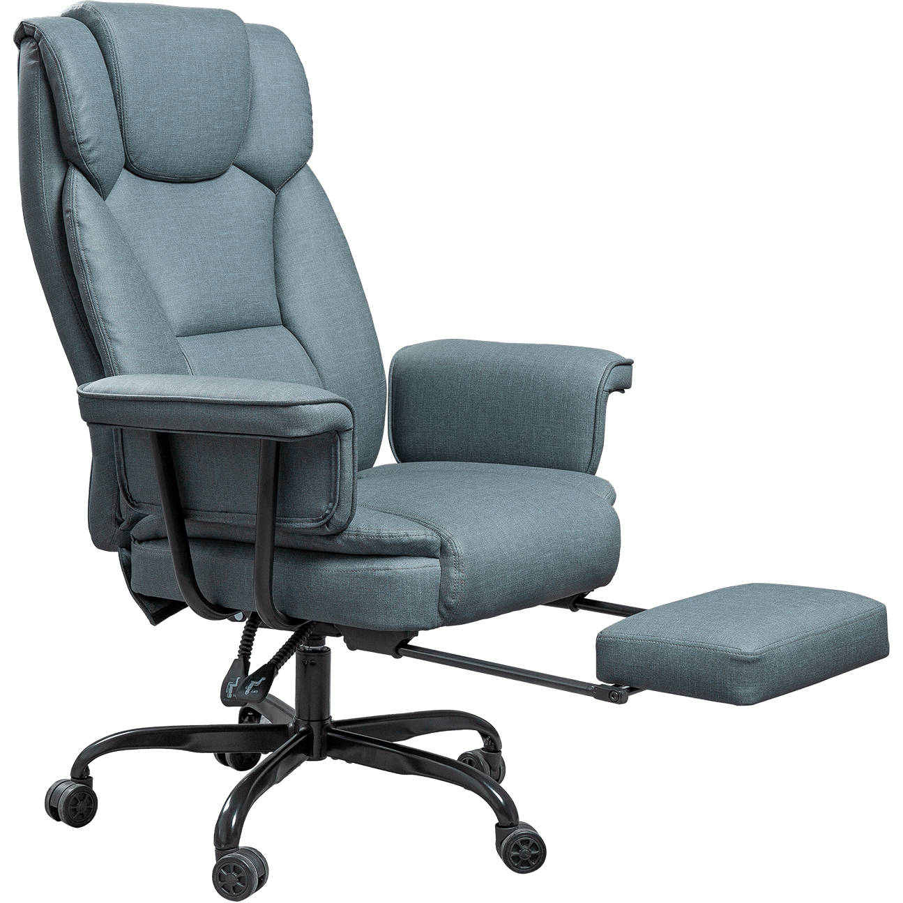 Unique Comfortable Technology Fabric Chair  Full Armrest Recliner Boss Executive Chair With Footrest details