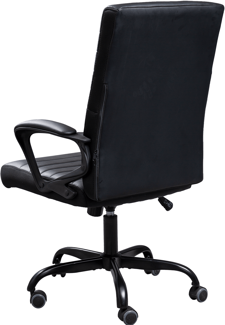 Horizontal Stripe Custom Oem Black Soft PU Leather Office Chair For Meeting Room Office details