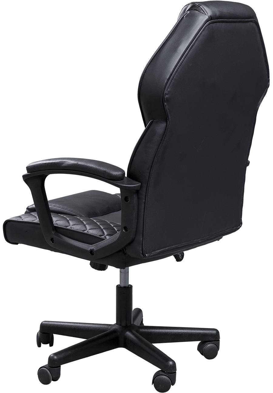 Synthetic Leather Snake Shape Back Padded Armrest Office Chair With UP And Down Function details