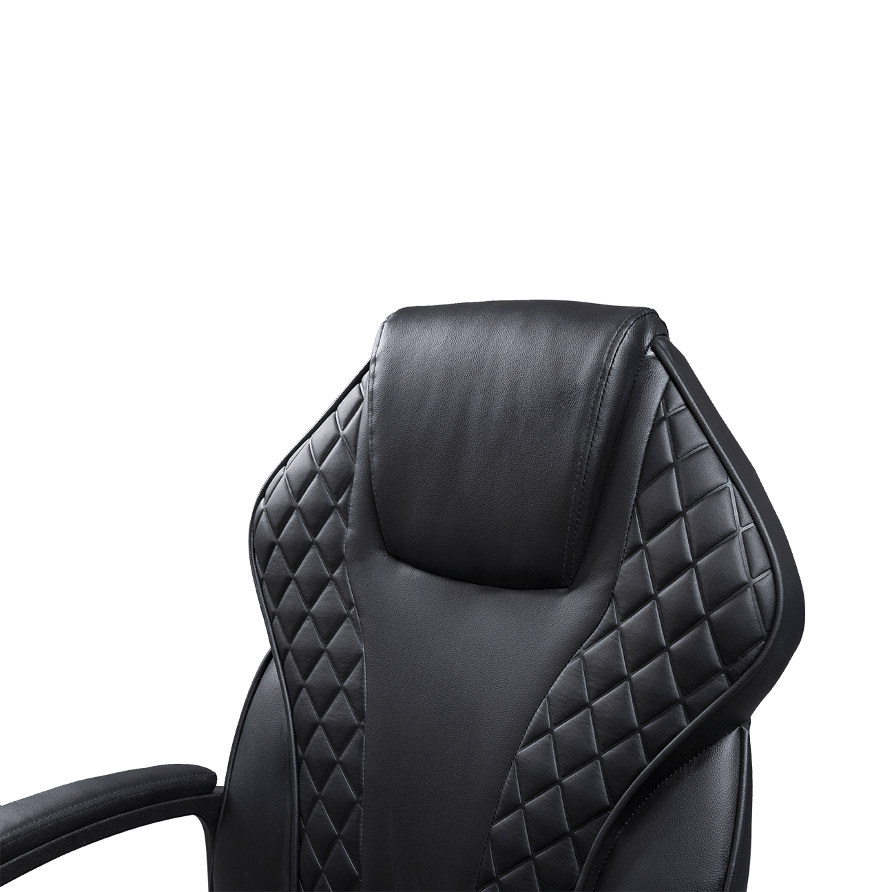 Synthetic Leather Snake Shape Back Padded Armrest Office Chair With UP And Down Function details