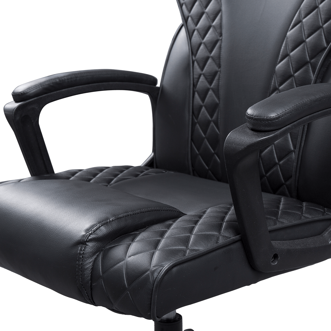 Synthetic Leather Snake Shape Back Padded Armrest Office Chair With UP And Down Function details