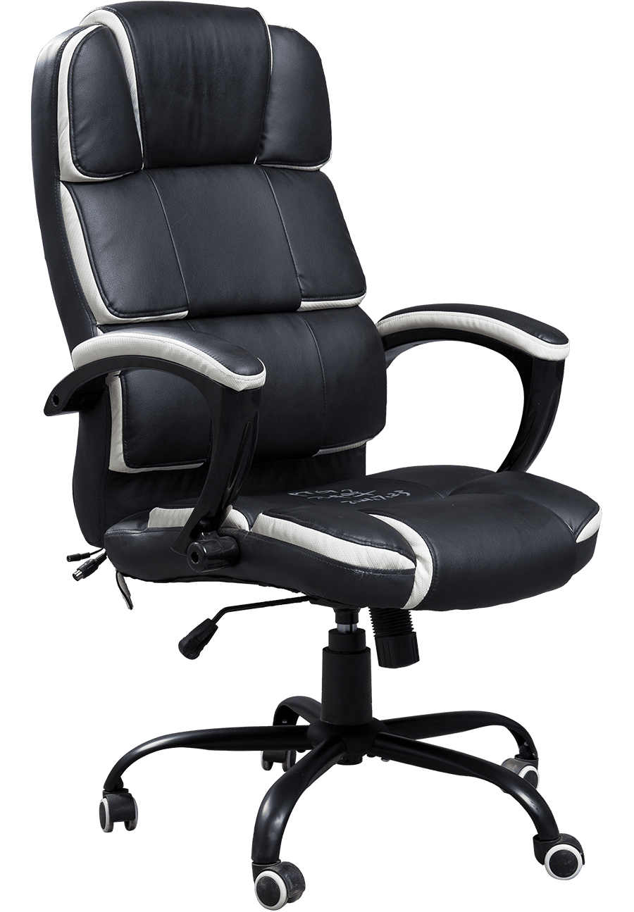 YUHUI Height Adjustable Black Iron Castor Swivel Office Chair Computer Pu Boss Swivel Office Chair details