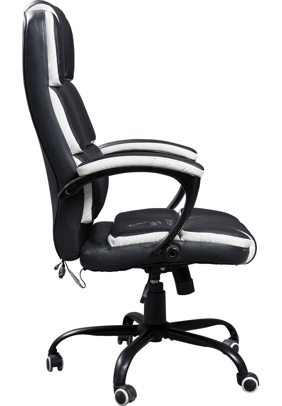 YUHUI Height Adjustable Black Iron Castor Swivel Office Chair Computer Pu Boss Swivel Office Chair details