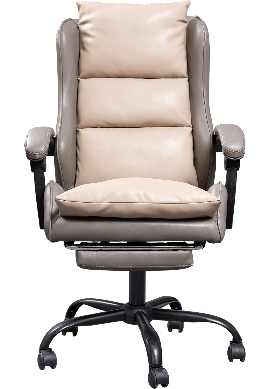 Adjustable Backrest Ergonomic Office Chair Modern Design Soft Boss Chair With Footrest For Living Room Office