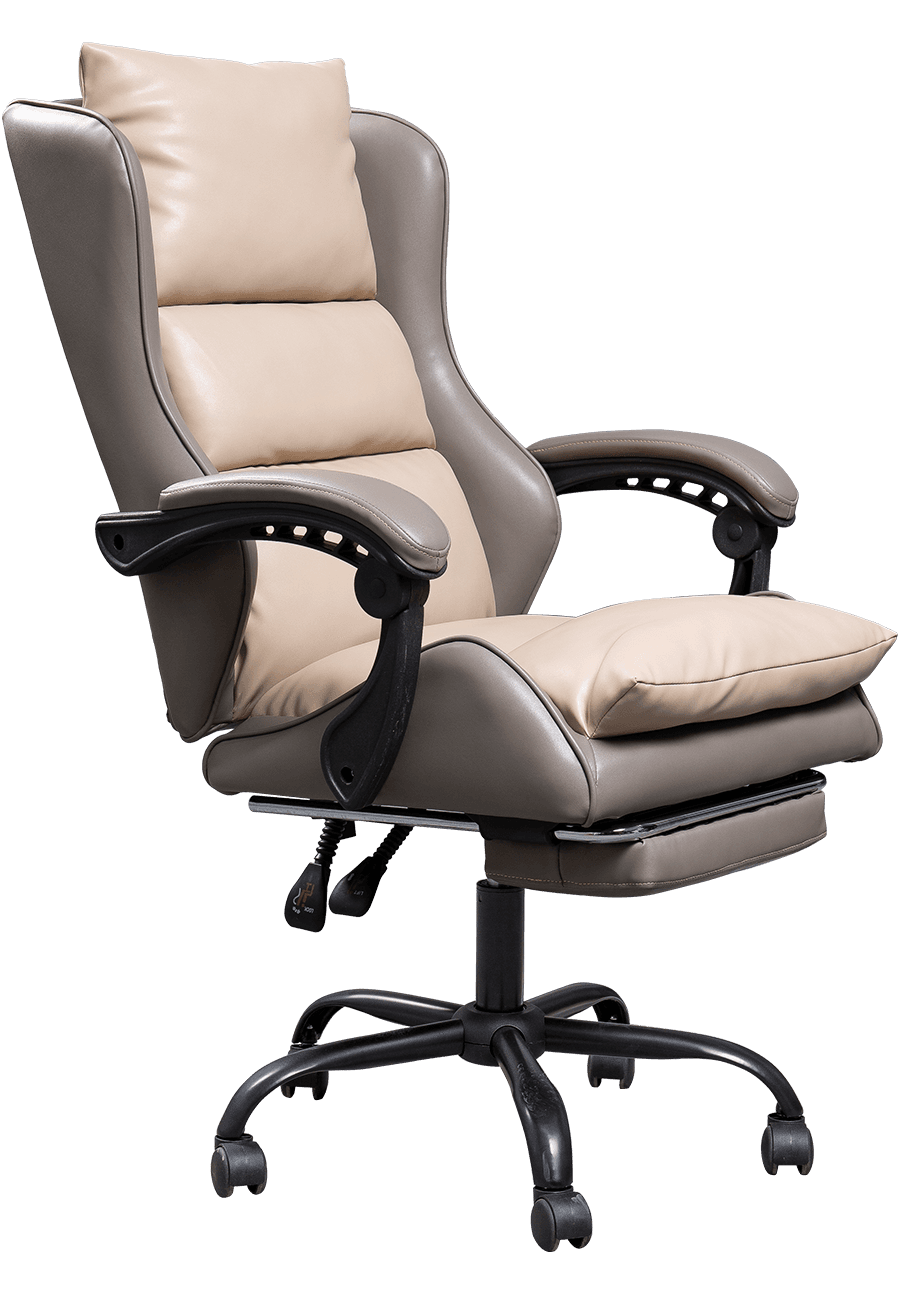 Adjustable Backrest Ergonomic Office Chair Modern Design Soft Boss Chair With Footrest For Living Room Office details