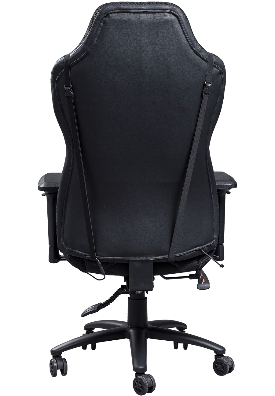 Reclining Function Gaming Heavy Duty Coating 360 Swivel Function PC Gamer Chair Full Black PU Gaming Chair details