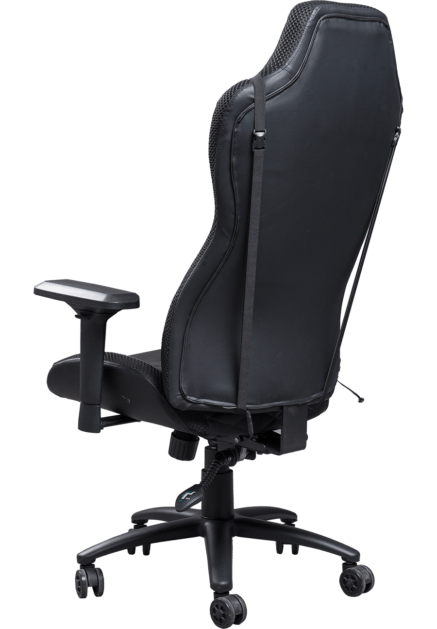 Reclining Function Gaming Heavy Duty Coating 360 Swivel Function PC Gamer Chair Full Black PU Gaming Chair details