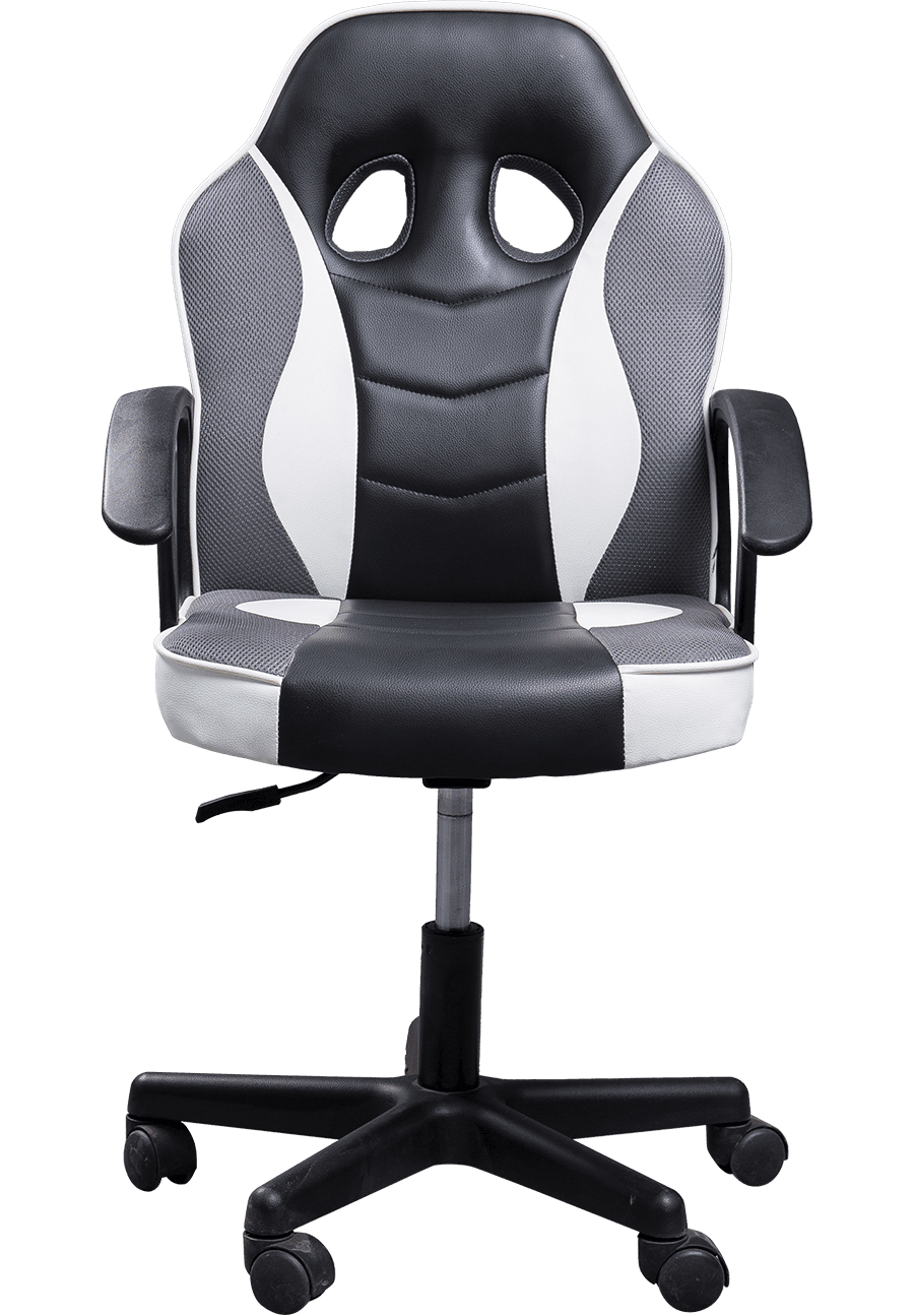 Ergonomic Office Chair Modern Design PU+PVC Chair With Fixed Armrest And Lift Function