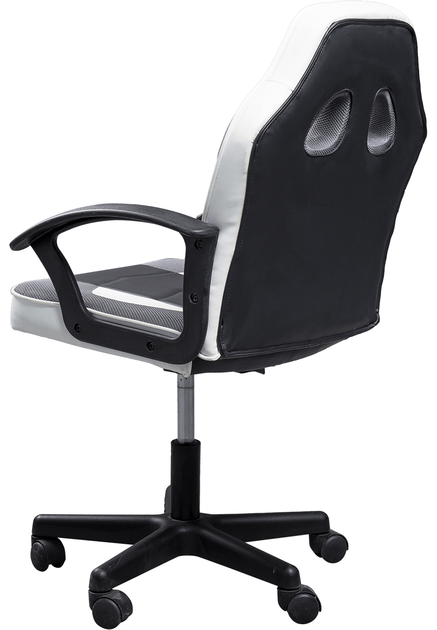 Ergonomic Office Chair Modern Design PU+PVC Chair With Fixed Armrest And Lift Function details