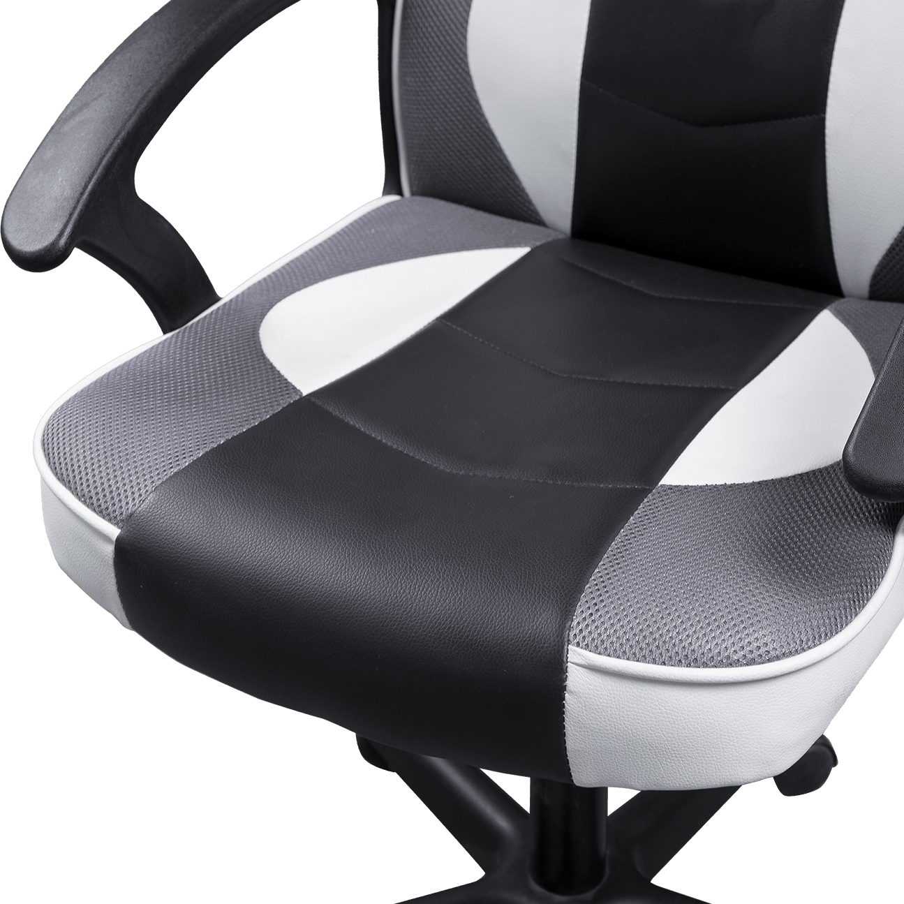 Ergonomic Office Chair Modern Design PU+PVC Chair With Fixed Armrest And Lift Function details