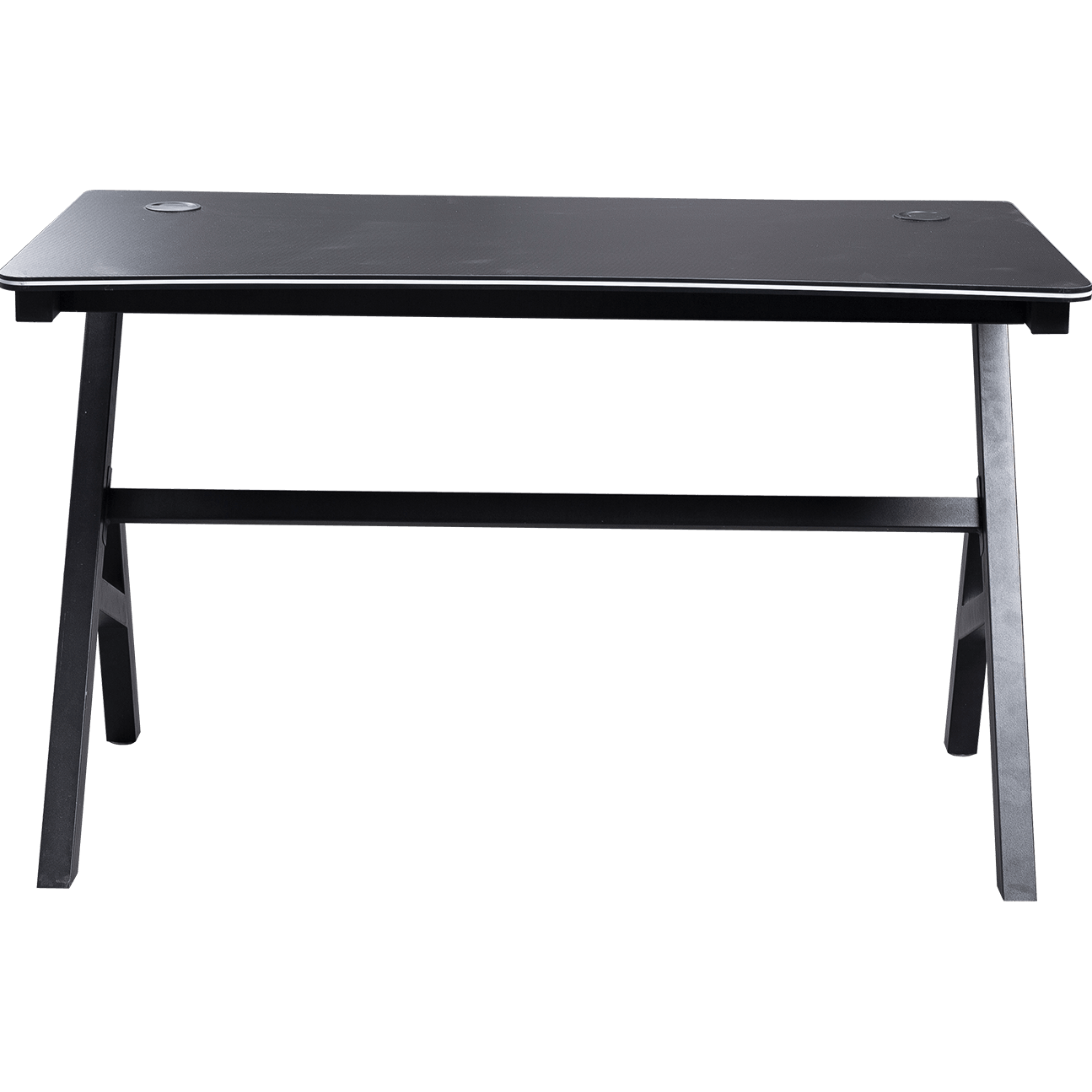 Scratch Water Resistent Durable Black Professional Customized R-Shape Computer Gaming Desk details